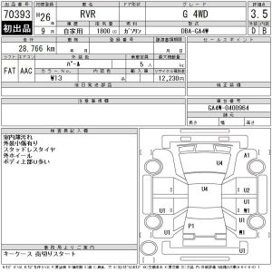 MITSUBISHI RVR G 4WD